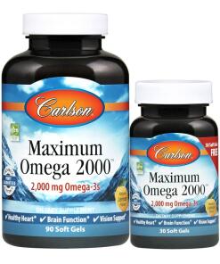Carlson Labs - Maximum Omega 2000 - 90 + 30 softgels
