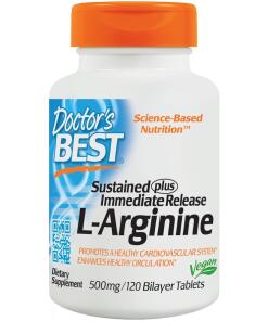 Doctor's Best - L-Arginine - Sustained + Immediate Release