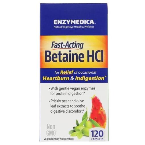 Enzymedica - Betaine HCl - 120 caps