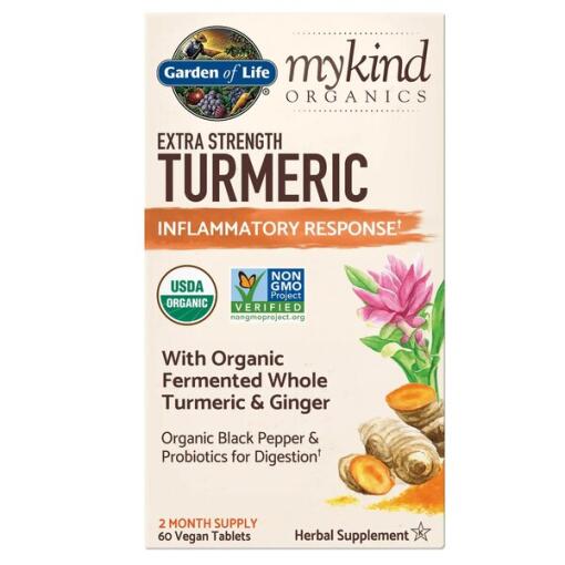 Garden of Life - Mykind Organics Extra Strength Turmeric - 60 vegan tabs