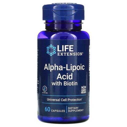 Life Extension - Alpha-Lipoic Acid with Biotin - 60 caps