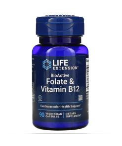 Life Extension - BioActive Folate & Vitamin B12 - 90 vcaps
