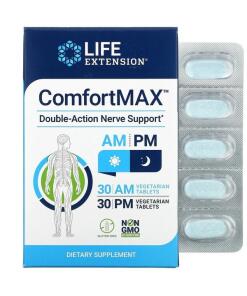 Life Extension - ComfortMax - 30 AM + 30 PM vegetarian tabs