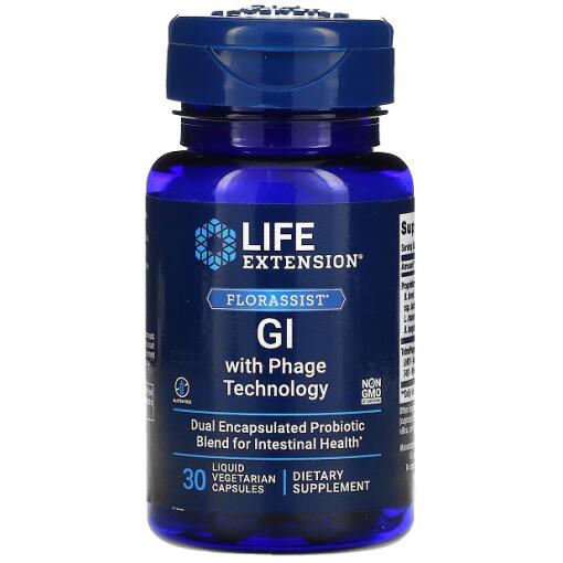 Life Extension - Florassist GI with Phage Technology - 30 liquid vcaps