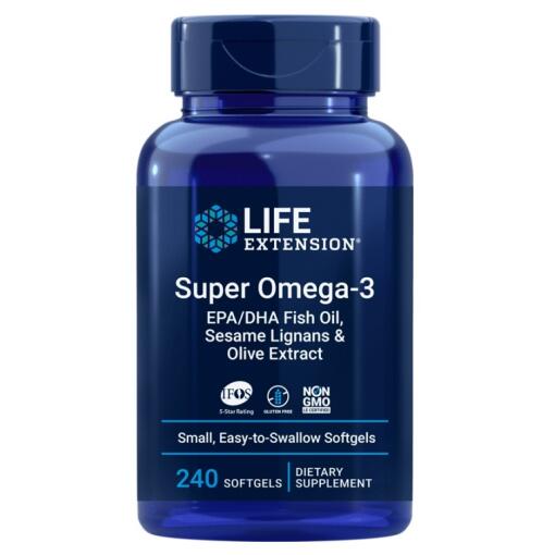 Life Extension - Super Omega-3 EPA/DHA with Sesame Lignans & Olive Extract - 240 softgels