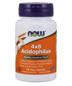 NOW Foods - Acidophilus 4X6 - 60 vcaps