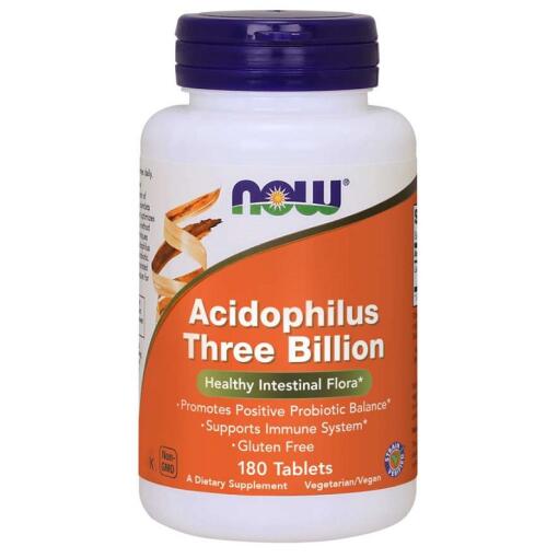 NOW Foods - Acidophilus Three Billion - 180 tablets