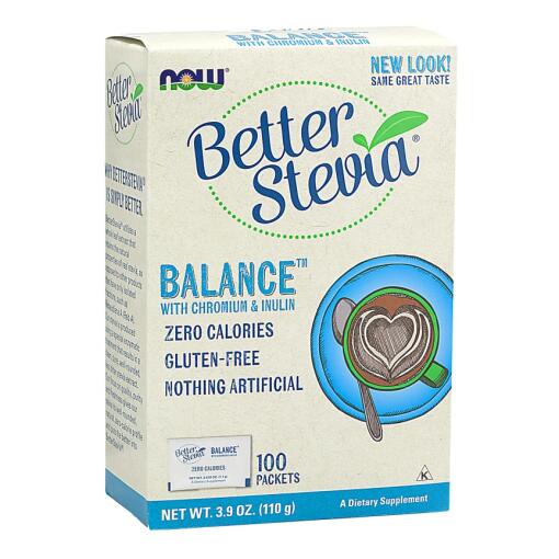 NOW Foods - BetterStevia Balance with Chromium & Inulin - 100 packets