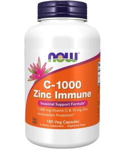 NOW Foods - C-1000 Zinc Immune - 180 vcaps