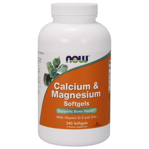 NOW Foods - Calcium & Magnesium with Vit D and Zinc - 240 Softgels