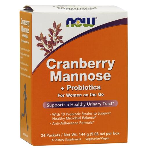 NOW Foods - Cranberry Mannose + Probiotics - 24 packets