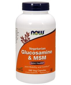 NOW Foods - Glucosamine & MSM Vegetarian - 240 vcaps