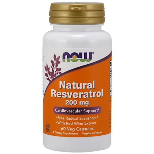 NOW Foods - Natural Resveratrol with Red Wine Extract