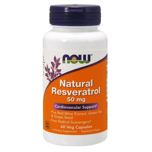 NOW Foods - Natural Resveratrol with Red Wine Extract