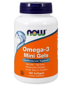 NOW Foods - Omega-3 Mini Gels - 180 softgels