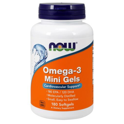NOW Foods - Omega-3 Mini Gels - 180 softgels