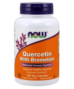 NOW Foods - Quercetin with Bromelain - 120 vcaps