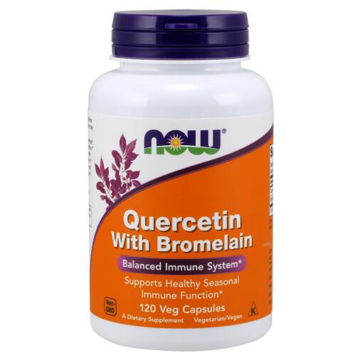 NOW Foods - Quercetin with Bromelain - 120 vcaps