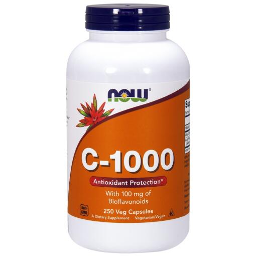 NOW Foods - Vitamin C-1000 with 100mg Bioflavonids - 250 vcaps