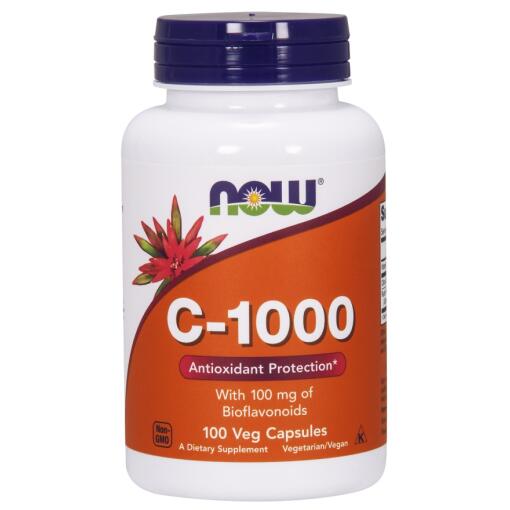 NOW Foods - Vitamin C-1000 with 100mg Bioflavonoids - 100 vcaps