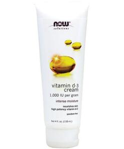 NOW Foods - Vitamin D-3 Cream - 118 ml.