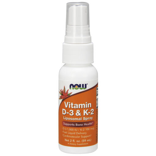 NOW Foods - Vitamin D-3 & K-2 Liposomal Spray - 59 ml.