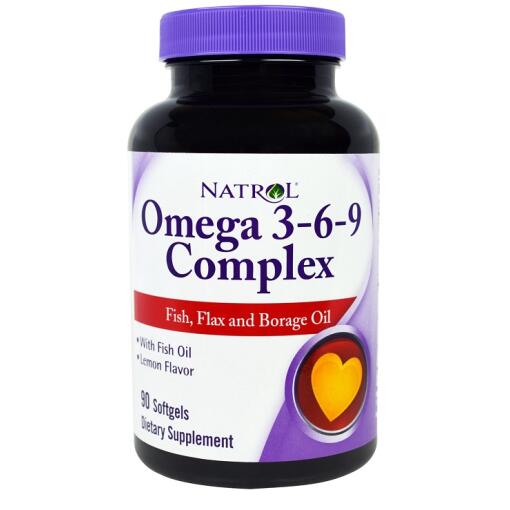 Natrol - Omega 3-6-9 Complex - 90 softgels