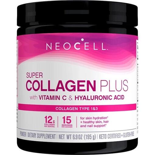 NeoCell - Super Collagen Plus with Vitamin C & Hyaluronic Acid - 195g