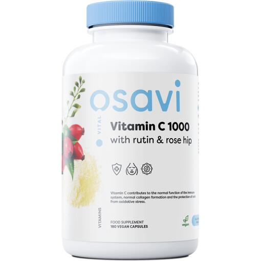 Osavi - Vitamin C1000 with Rutin & Rose Hip - 180 vegan caps