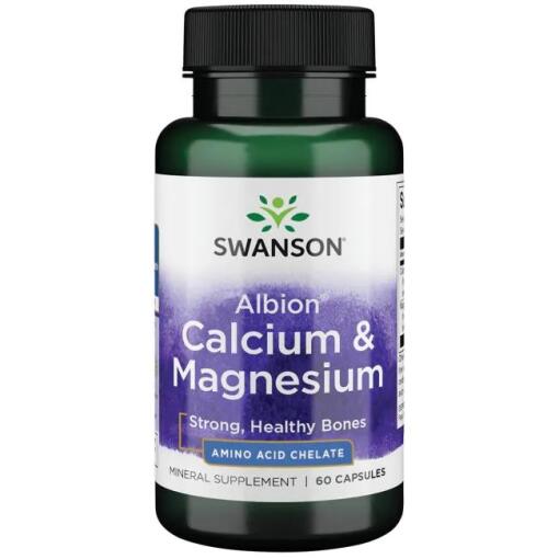 Swanson - Albion Calcium & Magnesium - 60 caps