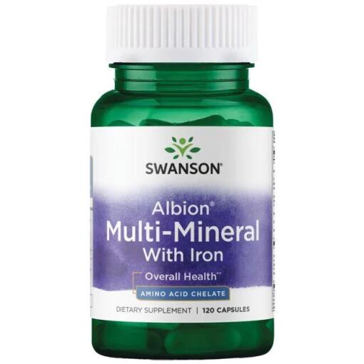 Swanson - Albion Multi-Mineral with Iron - 120 caps
