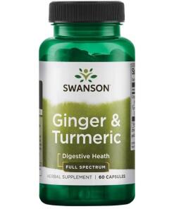 Swanson - Ginger & Turmeric - 60 caps
