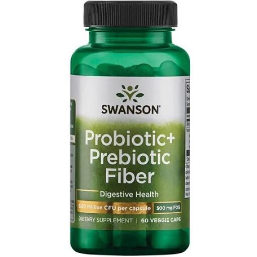 Swanson - Probiotic+ Prebiotic Fiber - 60 vcaps