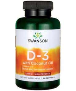 Swanson - Vitamin D-3 with Coconut Oil