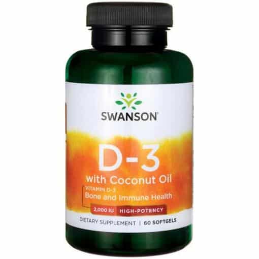 Swanson - Vitamin D-3 with Coconut Oil
