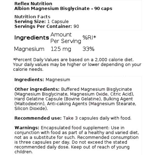 Albion Magnesium Bisglycinate - 90 caps
