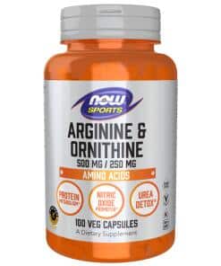 Arginine & Ornithine 500 mg / 250 mg Veg Capsules
