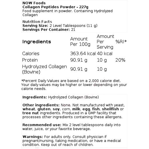 Collagen Peptides Powder - 227 grams