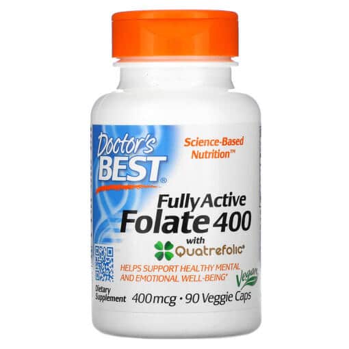 Doctor's Best Fully Active Folate 400 with Quatrefolic