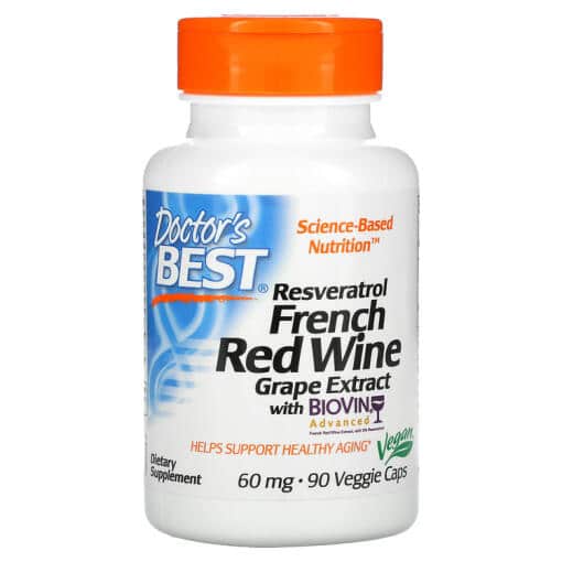 Doctor's Best Resveratrol French Red Wine Grape Extract