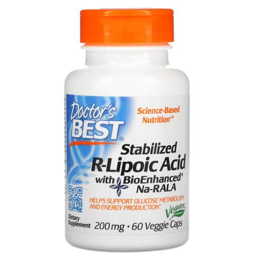 Doctor's Best Stabilized R-Lipoic Acid with BioEnhanced Na-RALA
