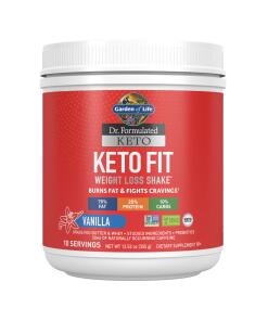 Dr. Formulated Keto Fit Weight Loss* Shake Vanilla 12.52oz (355g) Powder