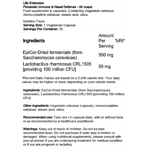 Florassist Immune & Nasal Defense - 30 vcaps