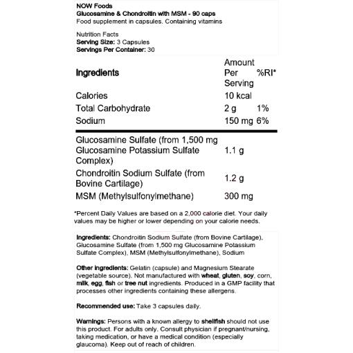 Glucosamine & Chondroitin with MSM