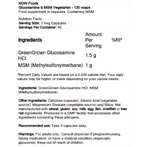 Glucosamine & MSM Vegetarian