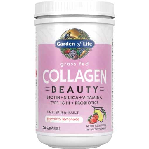 Grass Fed Collagen Beauty Strawberry Lemonade 9.52oz (270g) Powder