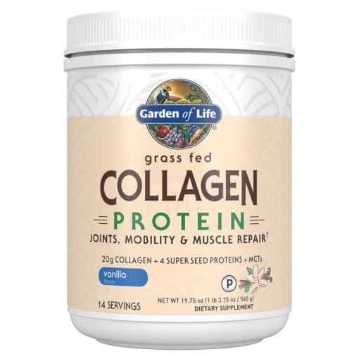 Grass Fed Collagen Protein Vanilla 19.75 (560g) Powder