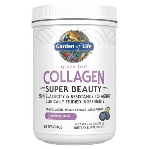 Grass Fed Collagen Super Beauty Blueberry Acai 9.52oz (270g) Powder