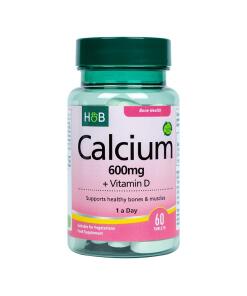 Holland & Barrett Calcium 600mg & Vitamin D 60 Tablets