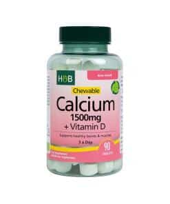 Holland & Barrett Chewable Calcium + Vitamin D 90 Tablets